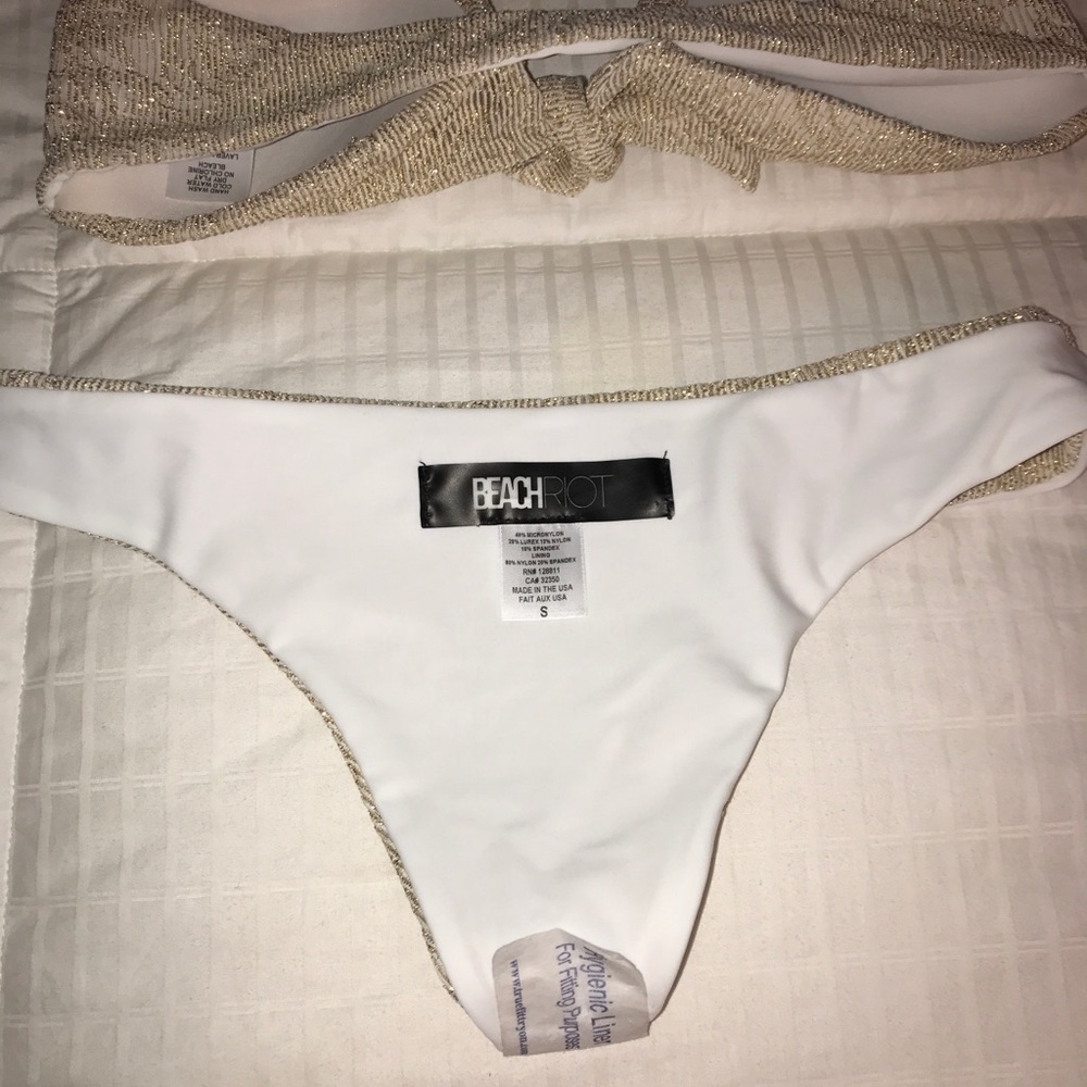 Beach Riot Gold Lace Bikini - Picture 4 of 8
